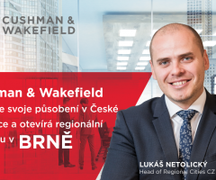 Spoločnosť Cushman & Wakefield otvára regionálnu pobočku v Brne